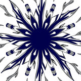 Abstract Burst Radial Design Playroom (Blue) - ODIKA