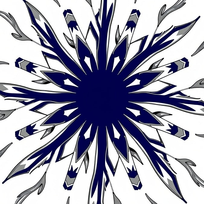 Abstract Burst Radial Design Playroom (Blue) - ODIKA