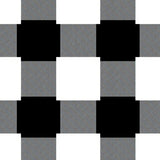 Festive Buffalo Check Decorative Floor Covering(White)