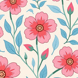 Enchanted Garden Watercolor Floral Arrangement(Pink)