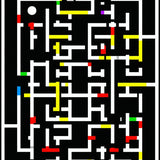 Chic Vibrant Circular Design(Black)