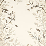 Entrance Non Slip Leaf Branch Indoor Area(Beige)