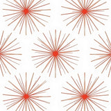 Crystalline Burst Motifs Radiating Sparkle Effects Contemporary Art (White) - ODIKA