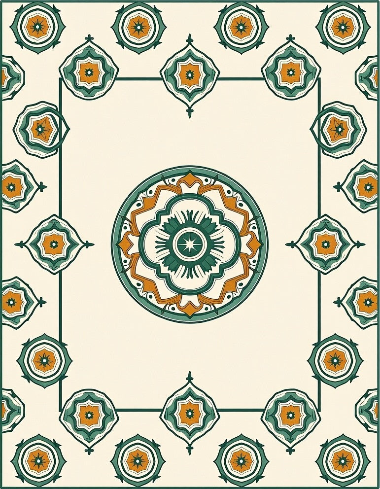 Interlocking Web with Subtle Minimalist Accents (Ivory) - ODIKA