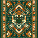 Artistic Green Jungle Vibes(Orange)