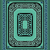 Exotic Bazaar Ancient Mosaic Interlocking Labyrinth(Black)