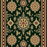 Traditional Paisley Medallion with Festive Holiday Accents(Green)
