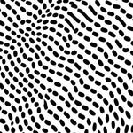 Abstract Animal Inspired Spotted Motif with Monochrome Flair (Black) - ODIKA