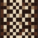 Elegant Brown Beige Area(Brown)