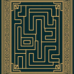 Ancient Mosaic Labyrinth Timeless Artifact Treasure (Gold) - ODIKA