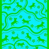 Whimsical Canine Patrol Trail with Dynamic Roadway and Character (Blue)