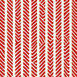 Artisan Inspired Interlocking Herringbone Stripe(Red)
