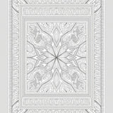 Abstract Mosaic with Symmetrical Interlocking Lines(Black)