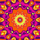 Kaleidoscope Burst Bright Holiday Throw(Orange)