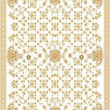 Beige Geometric and Scrollwork(Ivory)