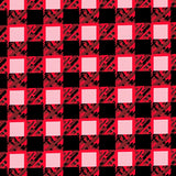 Holiday Gingham Entry Cheerful Checked Floor Covering(Red)