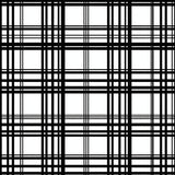 Timeless Plaid Design with Striking Bands and Checkerboard(Black)
