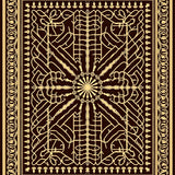 Dynasty Inspired With Ornate Interlocking Motifs(Brown)