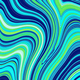 Maritime Breeze Undulating Current Artistic Flow Vibrant(Blue)