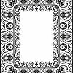 Midnight Floral Mosaic with Interlocking Vinework Design (Black) - ODIKA