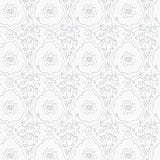 Interlocking Lattice with Subtle Floral Motifs and Contemporary Detailing (Gray) - ODIKA