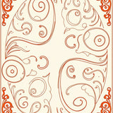 Opulent Curled Wool Inspired Swirling Motif Accent(Beige)