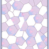 Scandinavian Interlocking Hexagon with Subtle Brushstroke (White)