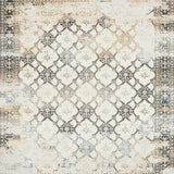 Farmhouse Heritage Area Distressed Diamond Trellis Ornamental(Beige)