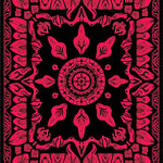 Elaborate Centerpiece with Symmetrical Petal Arrangements (Black) - ODIKA