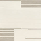 Geometric Block Design Area Modern Striped in Beige(Beige)