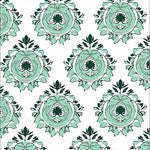 Enchanted Garden Floral Entrance with Cascading Petal Design (Green) - ODIKA