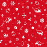 Festive Jolly Saint Nick Sleigh Parade Holiday(Red)