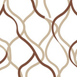 Artisan Interlocking Chevron Motif Luxe Patterned Floor Cover (Brown) - ODIKA