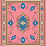 Heirloom Arabesque Intricate Sophisticated Spectacular Divine(Pink)