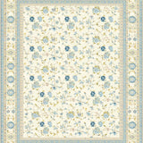 Beige Flower Design Throw Non Slip Entryway(Beige)