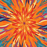 Modern Artisan Brushstroke Watercolor Faded Boho Inspired(Orange)