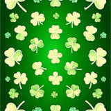 Charming Rustic Shamrock Motif(Green)