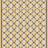 Interlocking Lattice Network Vintage Medallion (Beige)