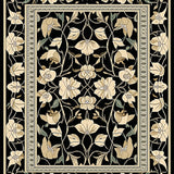 Chic Reversible Backyard Area for Patio Decor and Picnics(Black)