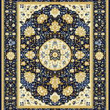 Vintage Classroom Geometric Area(Blue)