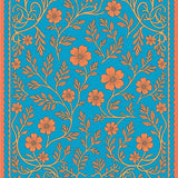 Charming Botanical Lace With Intertwined Flower Sprays(Orange)