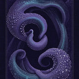 Deep Sea Creature Tentacle With Artistic Swirl For(Purple)