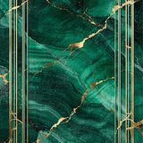 Contemporary Green Veined Elegance(Green)