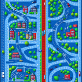 Vibrant Cityscape Road Map(Blue)