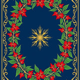 Holly Medallion with Boho Starburst Accents(Blue)