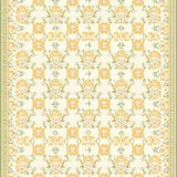 Stylish Boho Inspired Area with Beige Floral Lattice and Khaki Accents(Beige)