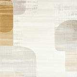 Distressed Beige Runner Modern Abstract Floor(Beige)