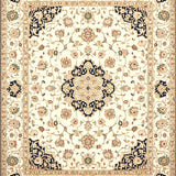 Classic Beige Ivory with Timeless Medallion(Beige)