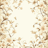 Stylish with Elegant Floral Design for Effortless Style(Beige)