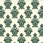 Elegant Floral Damask Symmetrical Sophisticated Timeless (Beige) - ODIKA